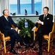 Soviet leader Mikhail Gorbachev and U.S. President Ronald Reagan at the start of a series of talks in Reykjavik, Iceland, on Oct. 11, 1986. (Scott Stewart/AP Images)